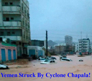 Yemen Cyclone Chapala Nov. 2015