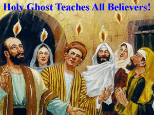 Holy Ghost Teaches All Believers