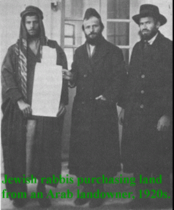 Jews Purchasing Land In Israel From Arab