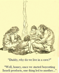 Daddy, why do we live in a cave?